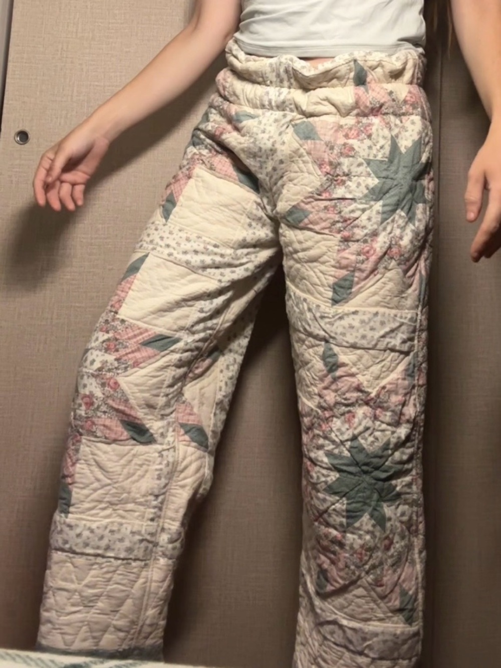 Handmade quilt pants